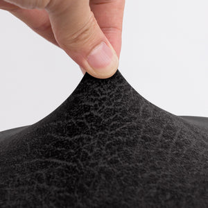 Krukhoes elastisch leerlook - Zwart