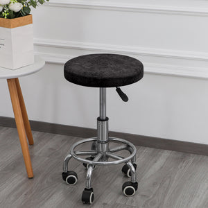 Krukhoes elastisch leerlook - Zwart