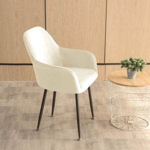 Stoelhoes Eetkamerstoel Kuip Velvet - Beige