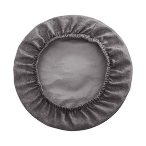 Krukhoes elastisch leerlook - Donkergrijs