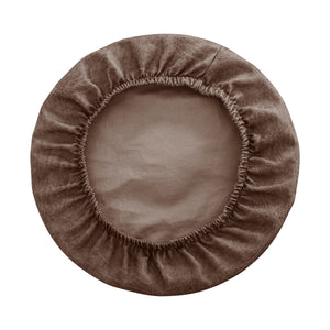 Krukhoes elastisch leerlook - Bruin