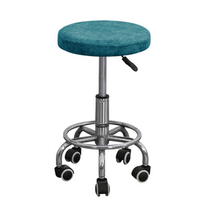 Krukhoes elastisch leerlook - Teal