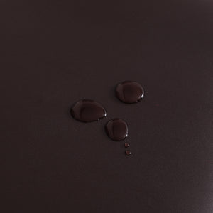 Bureaustoelhoes bruin waterafstotend leer | Covers by Ralfos
