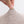 Krukhoes elastisch leerlook - Champagne wit