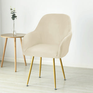 Stoelhoes Eetkamerstoel Kuip Velvet - Beige
