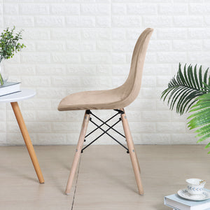 Stoelhoes velvet Scandinavische Kuipstoel - Taupe