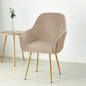 Stoelhoes Eetkamerstoel Kuip Velvet - Taupe