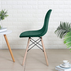 Stoelhoes velvet Scandinavische Kuipstoel - Donkergroen