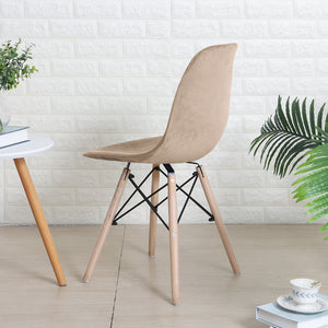 Stoelhoes velvet Scandinavische Kuipstoel - Taupe
