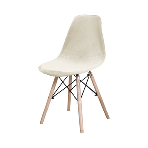 Stoelhoes velvet Scandinavische Kuipstoel - Beige