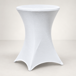 Statafelrok Velvet  Ø80x85x110cm - Wit