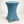 Statafelrok Velvet  Ø80x85x110cm - Teal