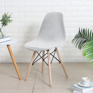 Stoelhoes velvet Scandinavische Kuipstoel - Lichtgrijs