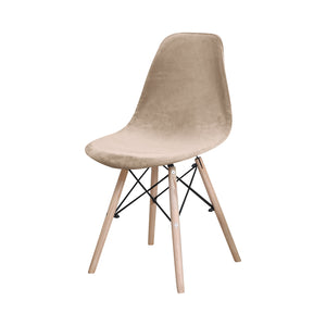 Stoelhoes velvet Scandinavische Kuipstoel - Taupe